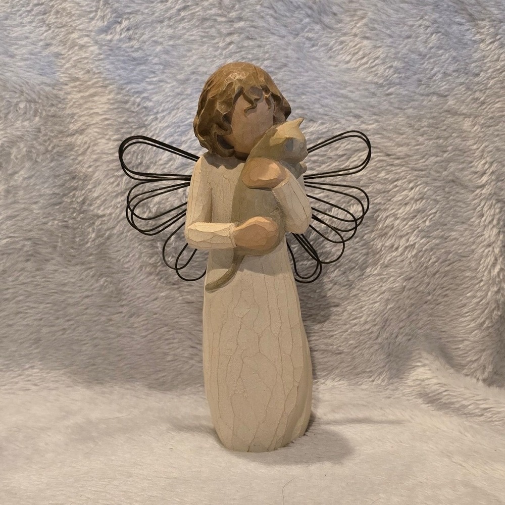 Willow Tree With Affection Angel Figurine Susan Lordi Demdaco Cat 2003 5 Inch